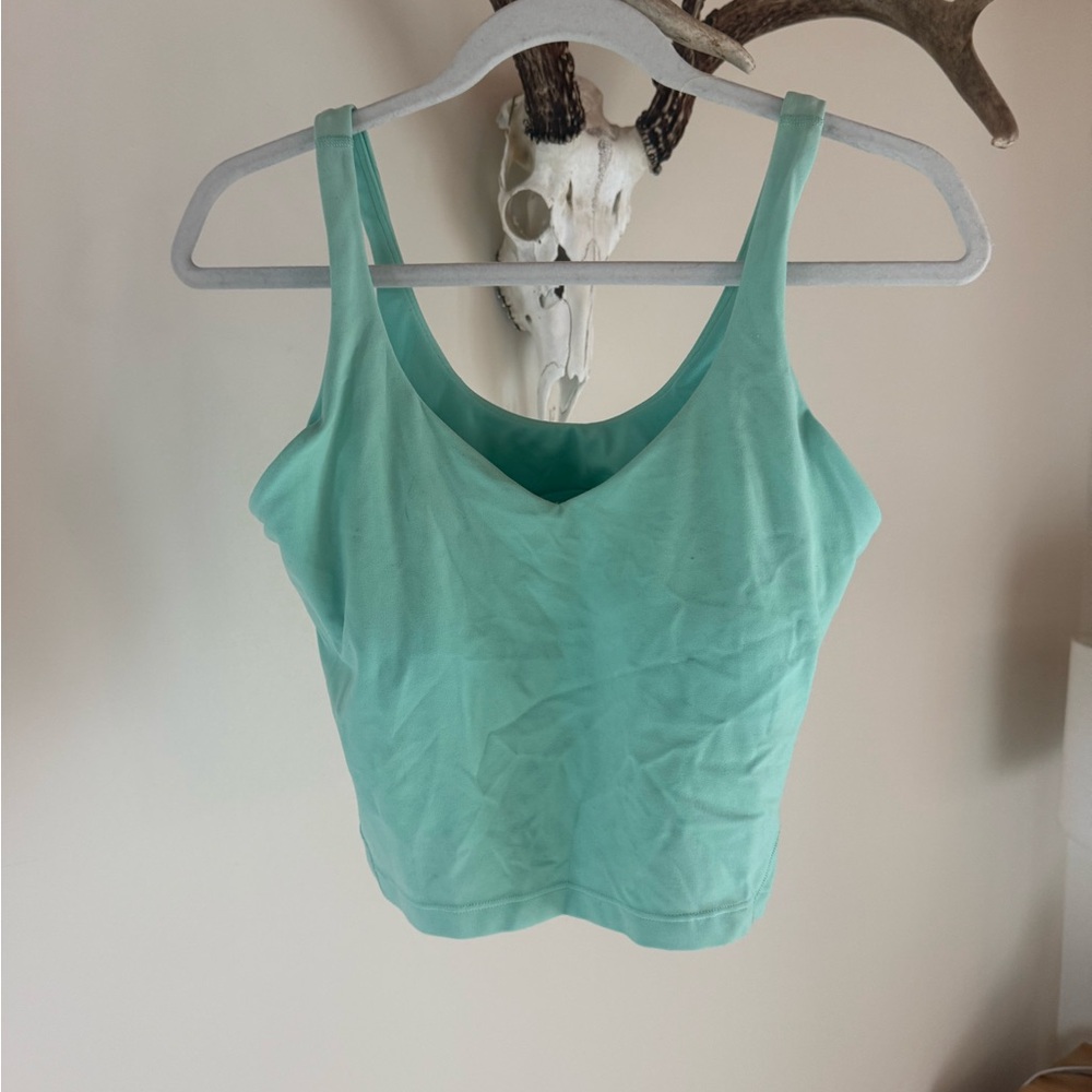 lululemon athletica Mint Aqua Scoop V-Neck Tank